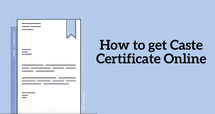 Caste Certificate Online