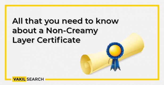 Non Creamy Layer Certificate